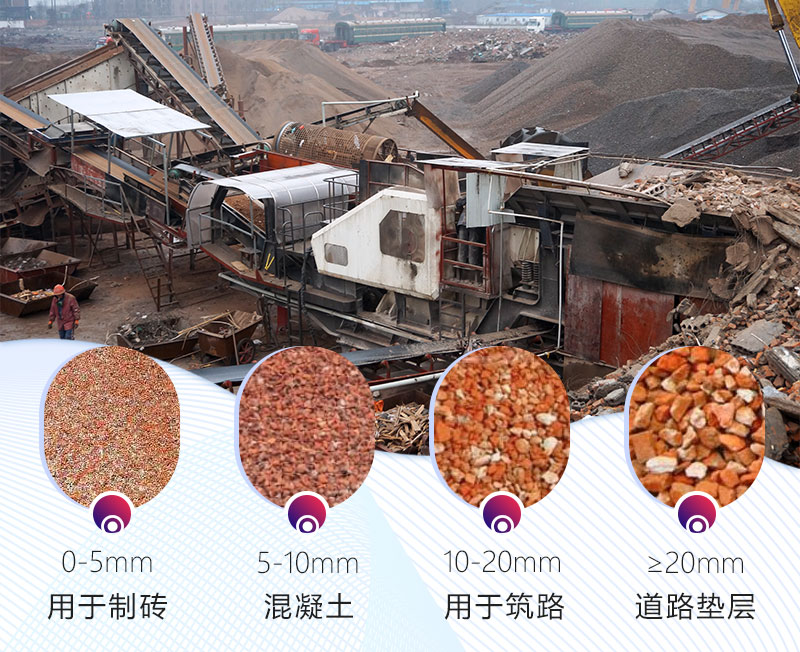 專(zhuān)用建筑垃圾設(shè)備加工出的砂石效果好